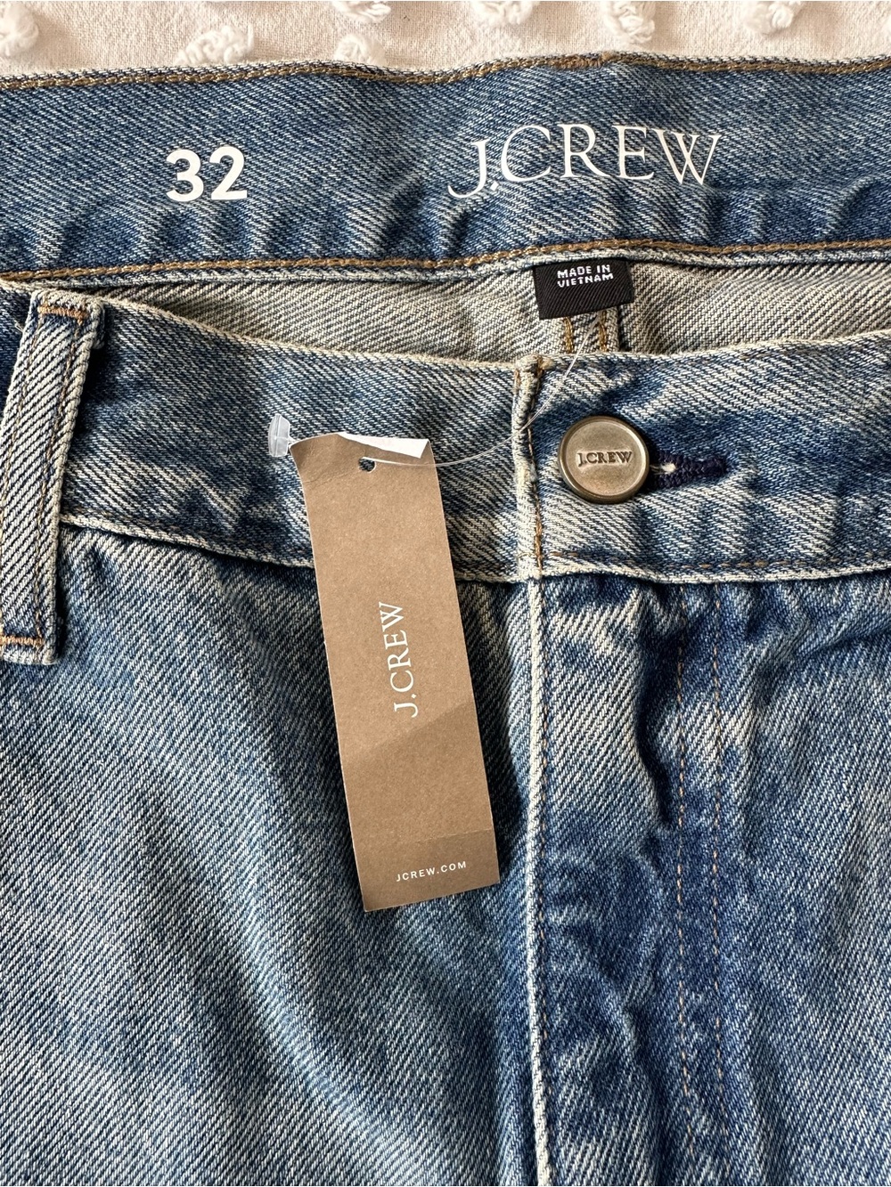 J. Crew Slouchy Mid Rise Rigid Rhinestone Jeans - Picture 10 of 10